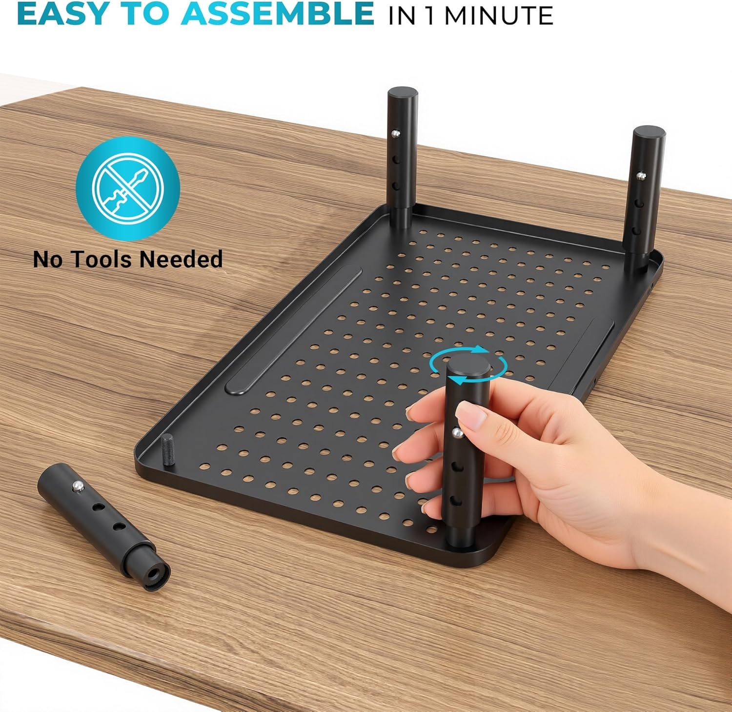 image:imageBONTEC Monitor Stand for Desk 2 Pack 3Level Height Adjustable Metal Monitor Riser 145 x 91 in Ergonomic Computer Stand with Pen Holder amp Cable Management for Printer Laptop Office WorkstationBlack