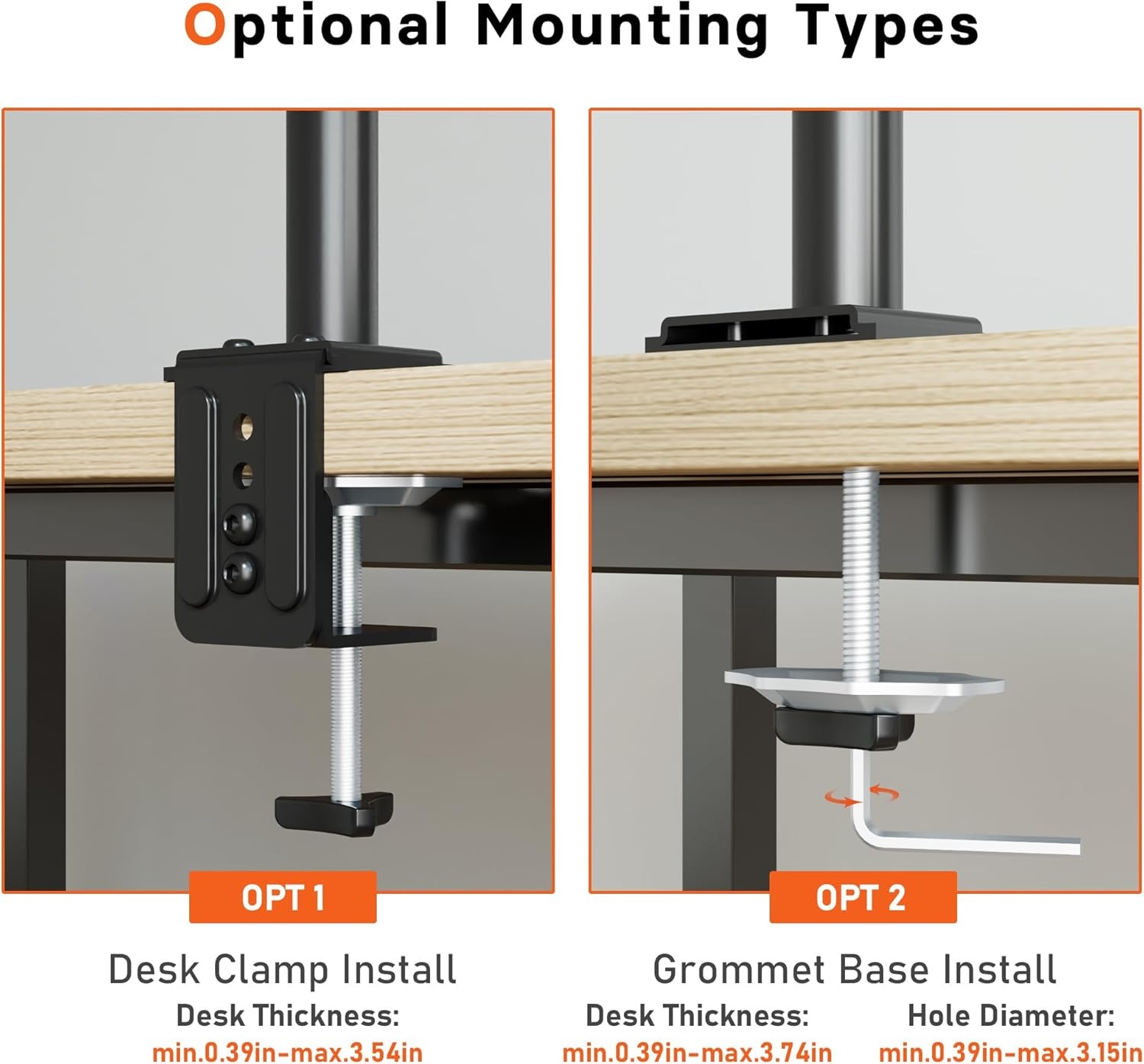 image:imageRedbat Monitor and Laptop Mount Stand Fully Adjustable Monitor Arm with Vented Tray for 13 to 32 LCD Screens and Notebook up to 16 Holds up to 22lbs VESA Compatible Dual Mounting OptionsSingle