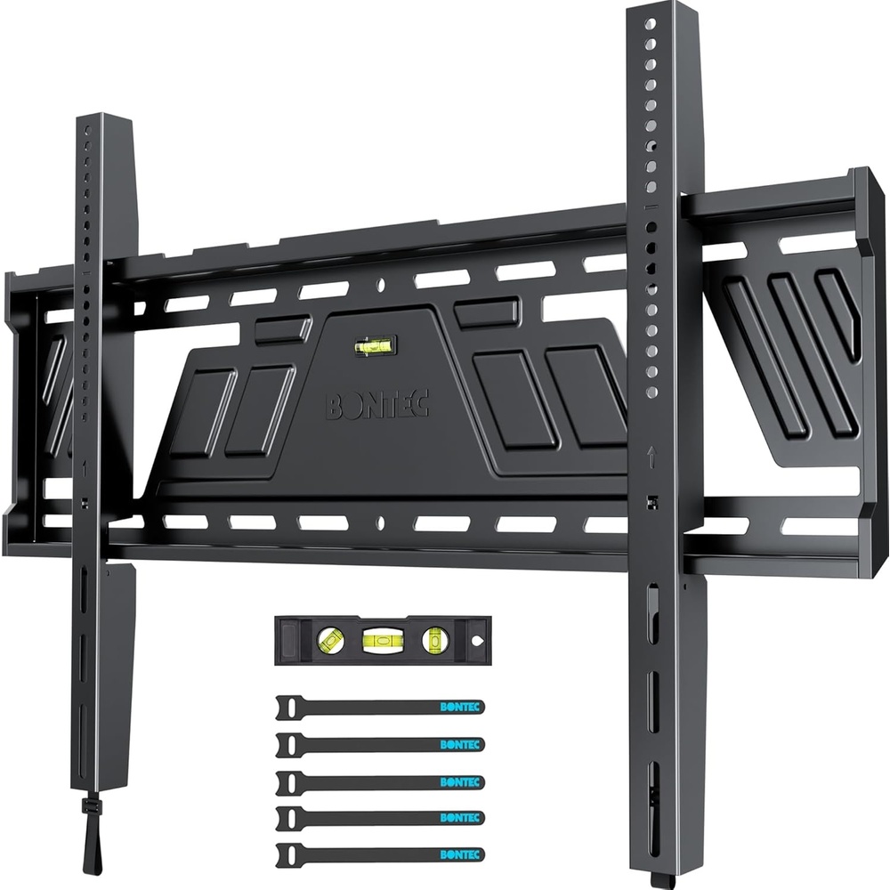 image:imageBONTEC Full Motion TV Wall Mount for 3785 Inch TVs Hold up to 132lbs Max VESA 600x400mm Swivel Tilt Dual Arms Adjustable Viewing Angle Fits 16 Wood Studs Easy Assembly43100 Inch