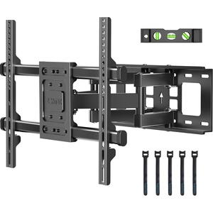 image:imageBONTEC Full Motion TV Wall Mount for 3785 Inch TVs Hold up to 132lbs Max VESA 600x400mm Swivel Tilt Dual Arms Adjustable Viewing Angle Fits 16 Wood Studs Easy Assembly3785 Inch