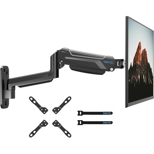 image:imageBONTEC Monitor Wall Mount Arm VESA Gas Spring Height Adjustable for 1342 Inch Screens Max 198lbs Swivel Tilt SpaceSaving Desk Mount Easy Installation Single Arm TV Mount Max VESA 200x200Single Arm