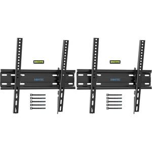 image:imageBONTEC TV Wall Mount Tilting for 2360 inch TVs Low Profile Design Max VESA 400x400mm Holds up to 115lbs TV Mount for LCD LED OLED Flat Screens Fixed Ultra Slim Bracket Fits 16 Studs2360 inch Pack of 2