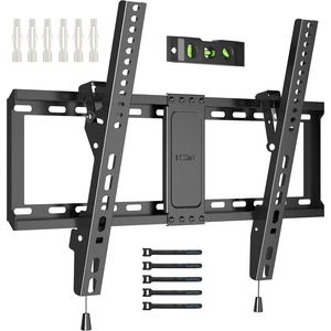 image:imageBONTEC TV Wall Mount for 3785 Inch TVs Tilting TV Mount Bracket for LED LCD OLED Flat Curved Screens Low Profile 15in Design Max VESA 600x400mm Supports up to 132lbs Fits 55 65 75 85 Inch