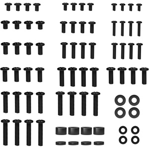image:imageBONTEC Universal TV Mounting Hardware Screw Kit Compatible with TVs Up to 80 inch Includes M4 M5 M6 M8 Screws Washers Spacers VESA Mounting Ceiling Mount TV Wall Mount Kit BlackBlack