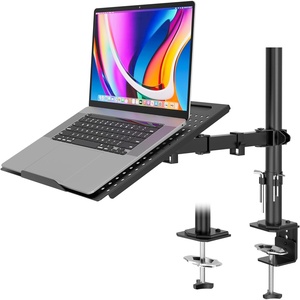 image:imageRedbat Monitor and Laptop Mount Stand Fully Adjustable Monitor Arm with Vented Tray for 13 to 32 LCD Screens and Notebook up to 16 Holds up to 22lbs VESA Compatible Dual Mounting OptionsSingle