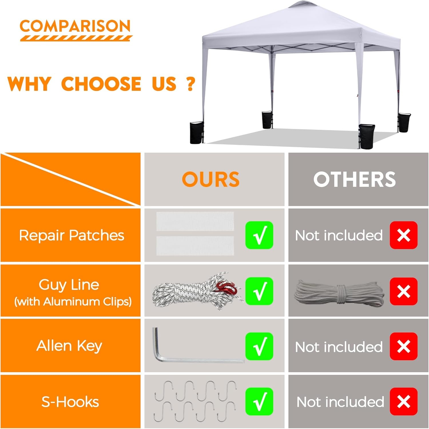 image:imageBONTEC 10x10ft Pop Up Canopy Tent Portable Beach Tent and Instant Shelter 1Person Setup Outdoor Sun Shade Waterproof Folding Gazebo with Roller Bag and 4 Weight Bags Silver Coated Top White